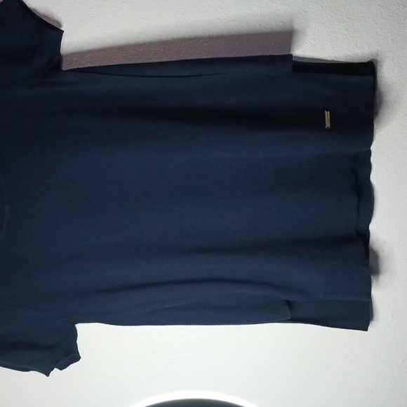 Michael Michael Kors Navy Sweater Short Sleeve Crew Neck size S - Picture 10 of 11